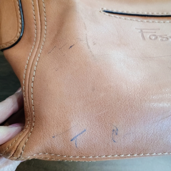 Fossil Tan Leather Women's Bag - Picture 7 of 11